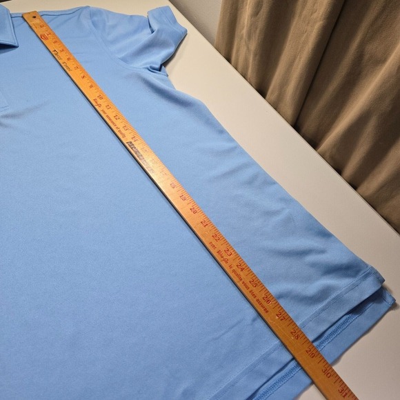 Vineyard Vines Performance Polo Mens Size Large Light‎ Blue Golf Casual Summer - Picture 9 of 10